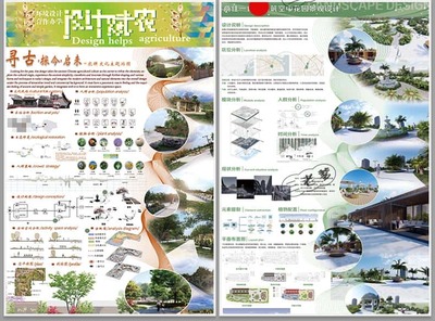 2024年景觀園林與建筑設(shè)計(jì)視覺呈現(xiàn) 競賽風(fēng)展板、PS模板與分層素材全解析